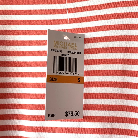 Michael Kors Coral Beach Striped Sleeveless Top S - Picture 6 of 7